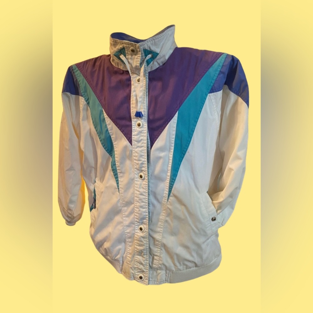 Innovations by Izzi 80s Color Block Jacket
